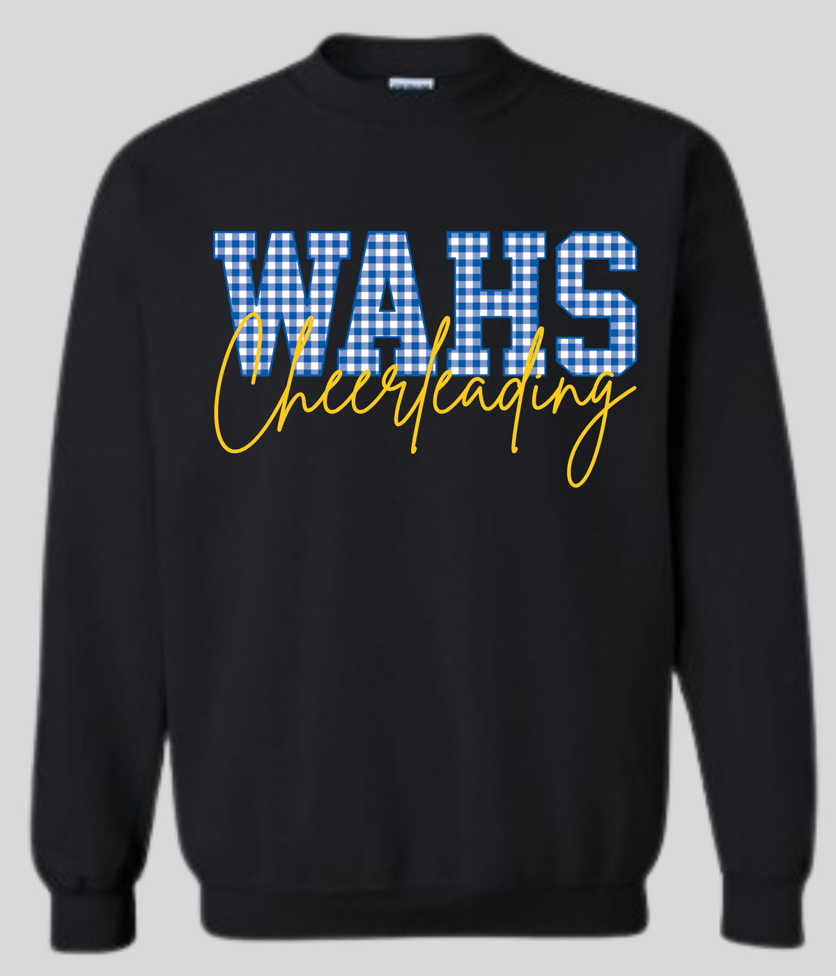 Cheer Sponsorship Crewneck - Gingham