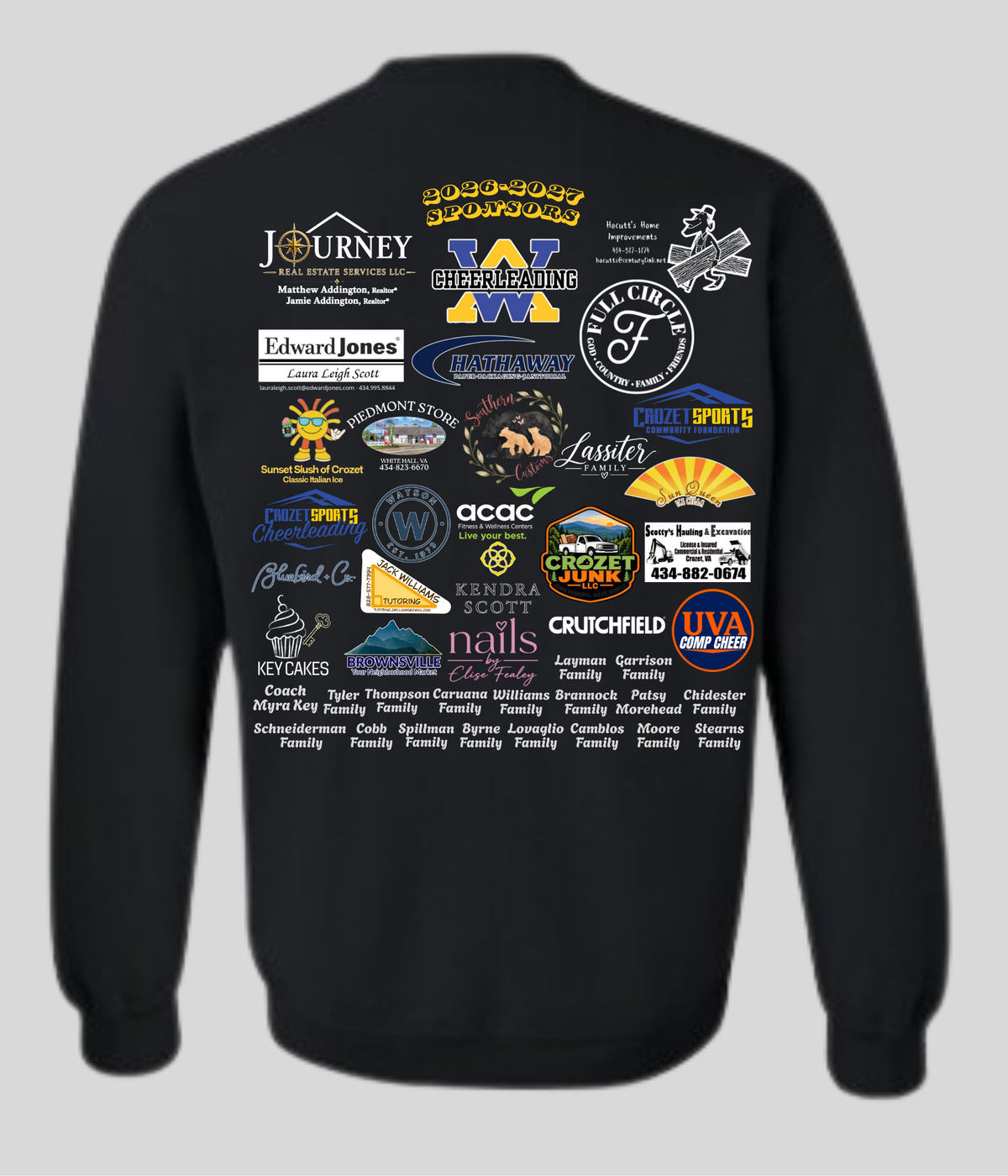 Cheer Sponsorship Crewneck - WARRIORS