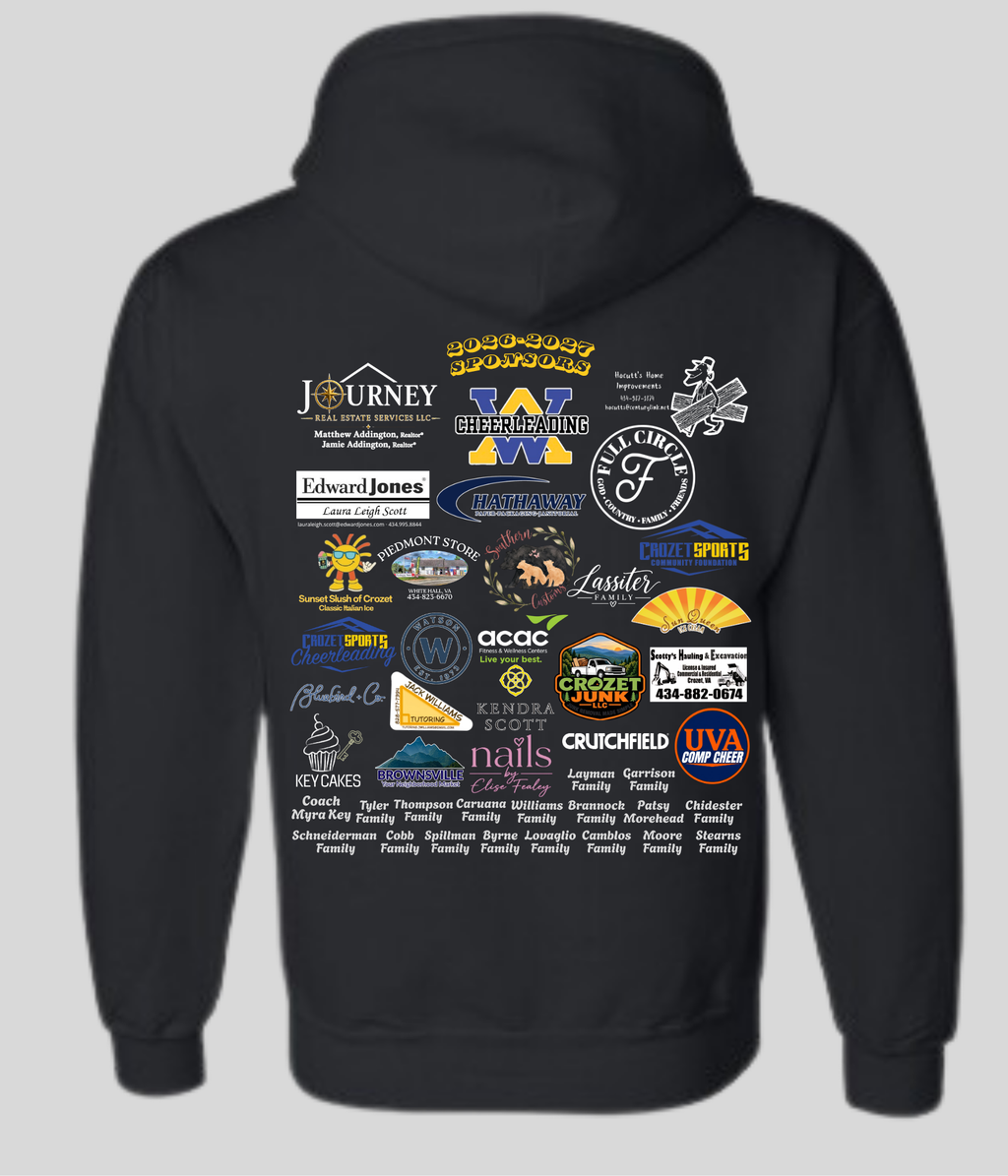 Cheer Sponsorship Hoodie - Gingham