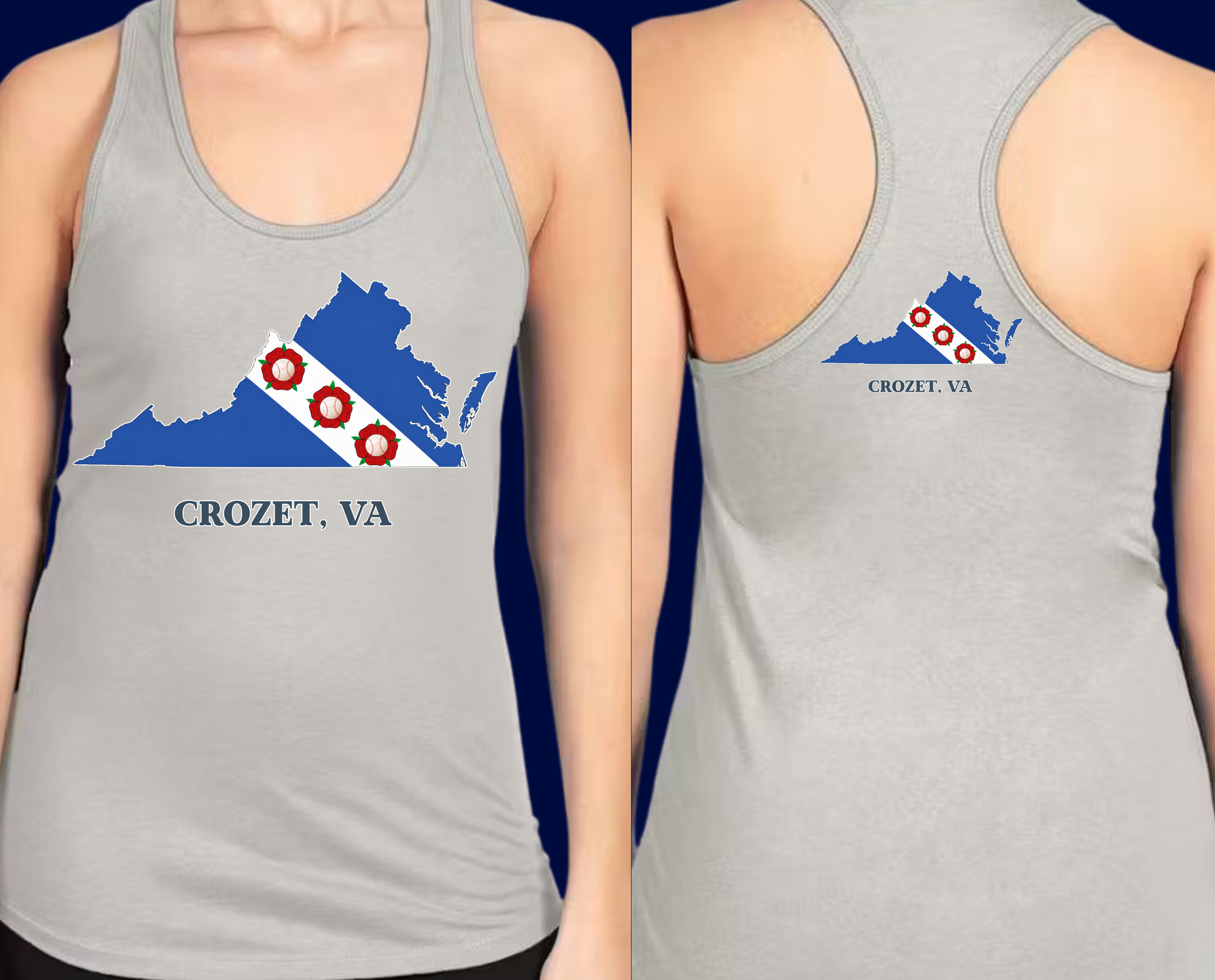 BASEBALL - Crozet VA Flag - TANK