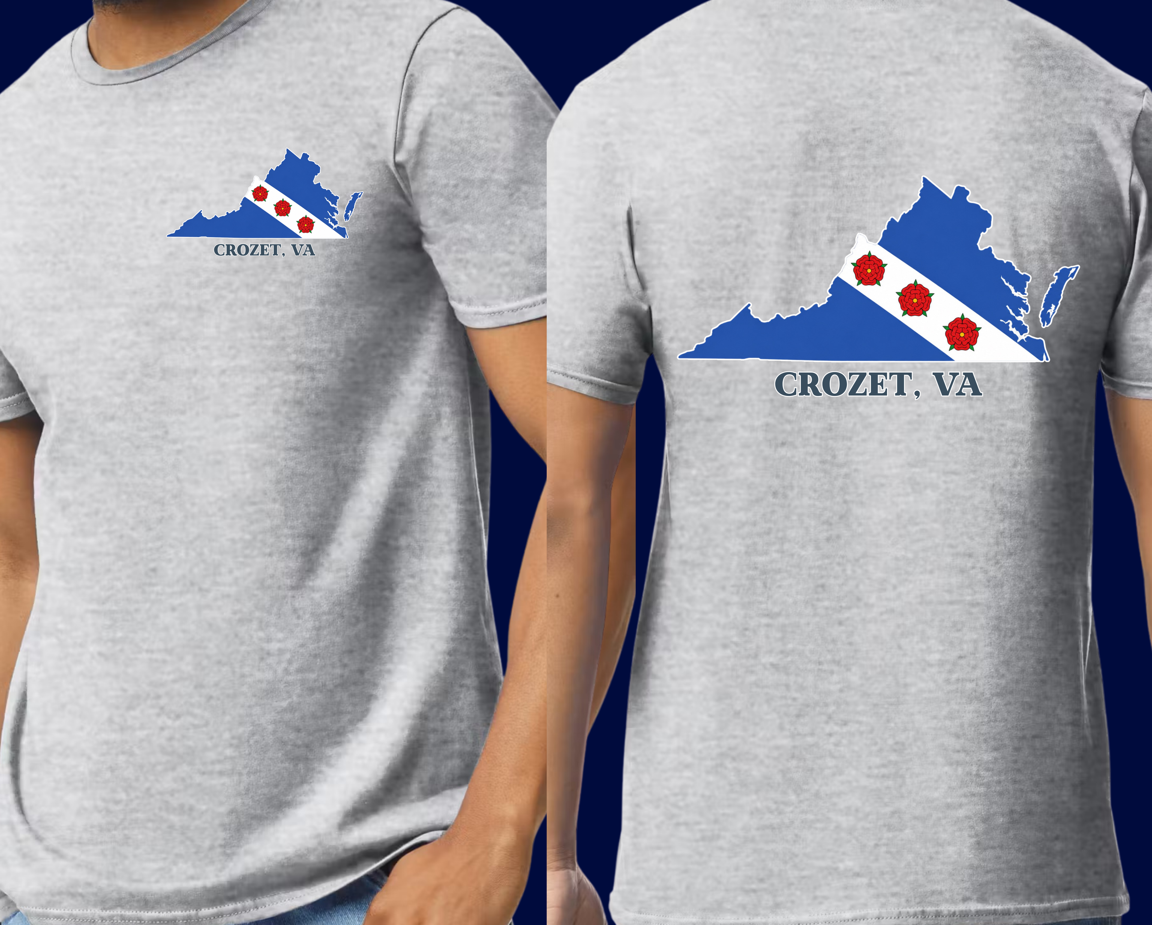 CROZET VA Flag T-Shirt