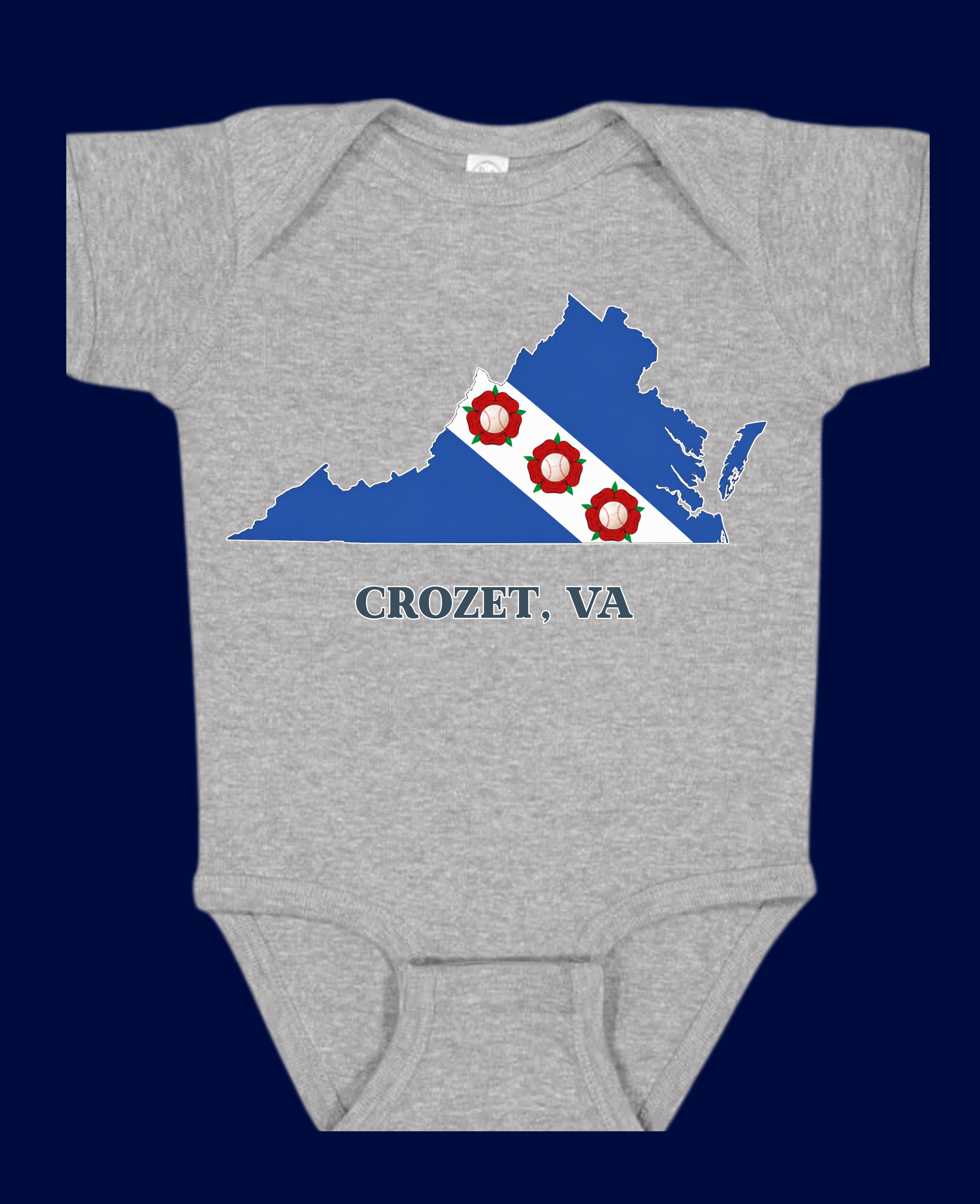 BASEBALL - Crozet VA Flag - TODDLER & BABY