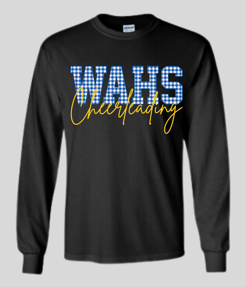 Cheer Sponsorship Long Sleeve - Gingham