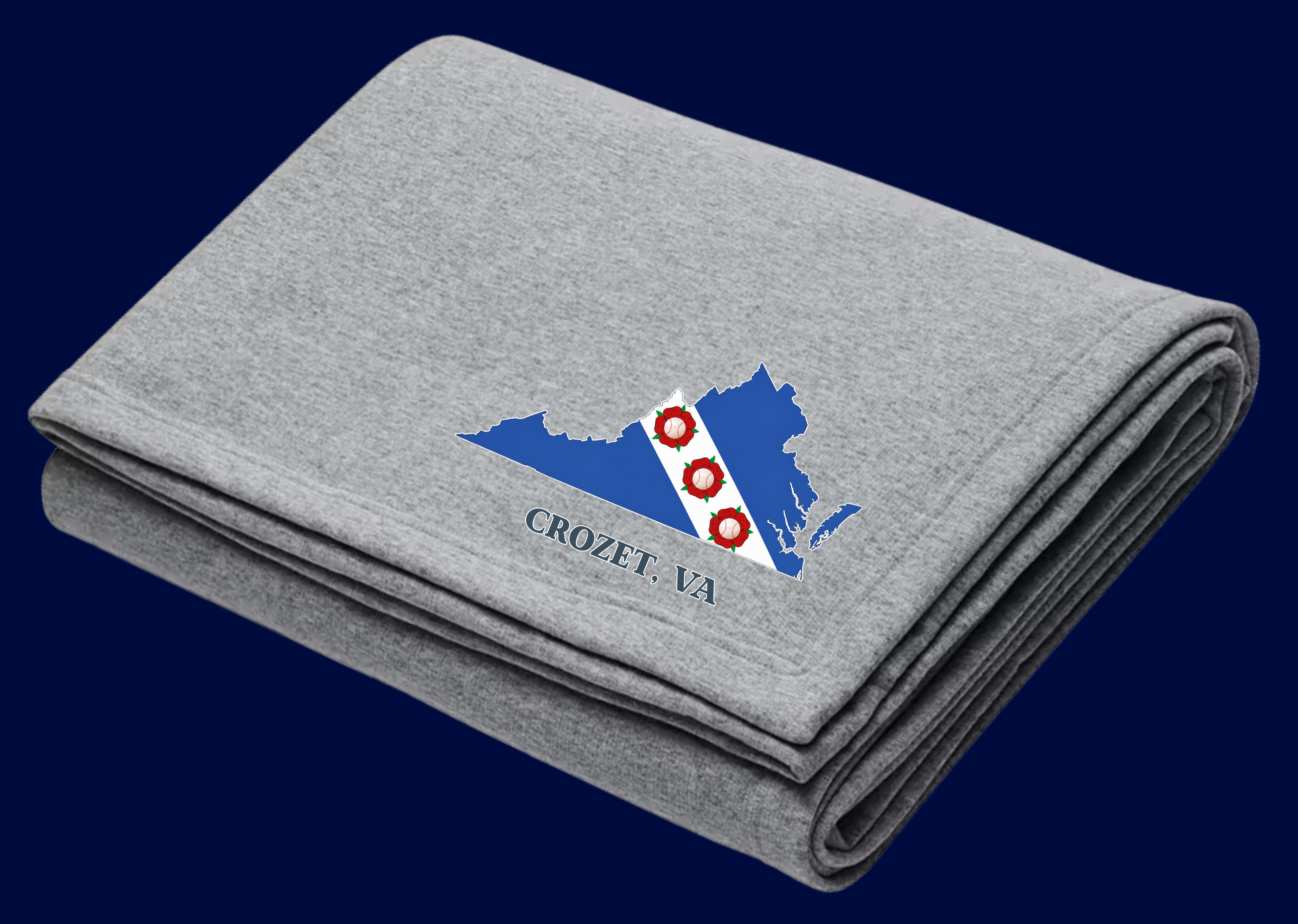 BASEBALL - Crozet VA Flag - BLANKET